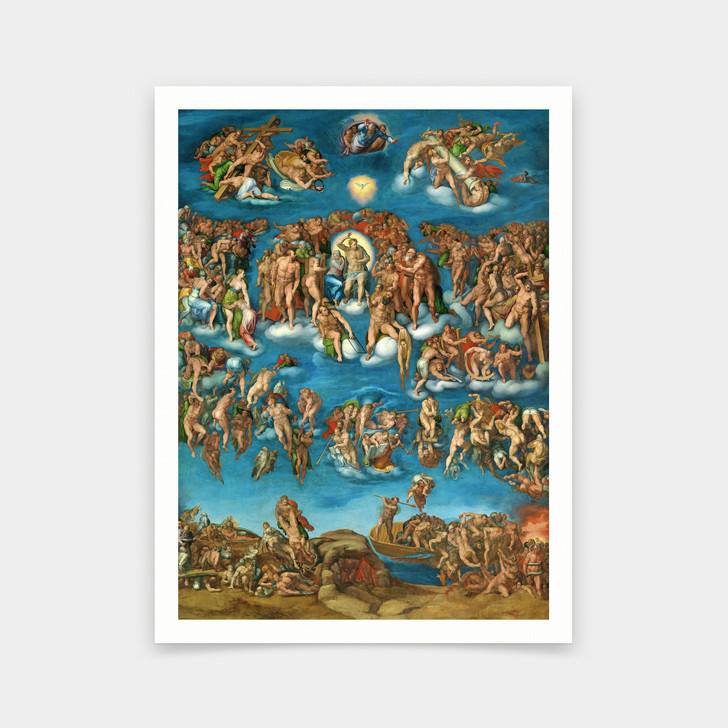 Marcello Venusti after Michelangelo,The Last Judgment,art prints,Vintage art,canvas wall art,famous art prints,V6352