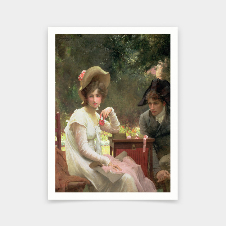 Marcus Stone,In Love,lovers print,art prints,Vintage art,canvas wall art,famous art prints,V6353