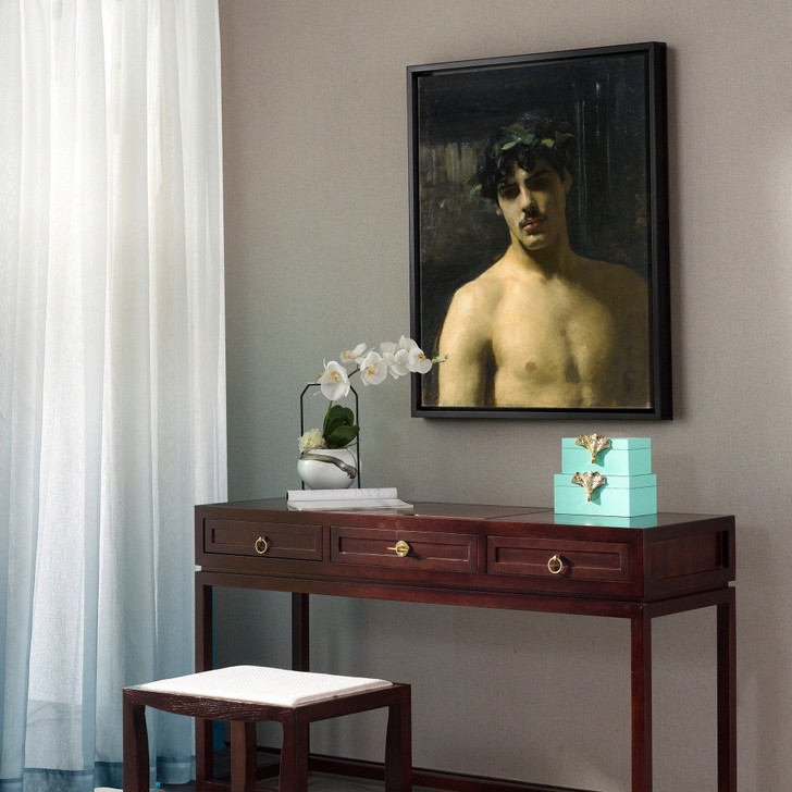 John Singer Sargent,Man Wearing Laurels,large wall art,framed wall art,canvas wall art,large canvas,M6235