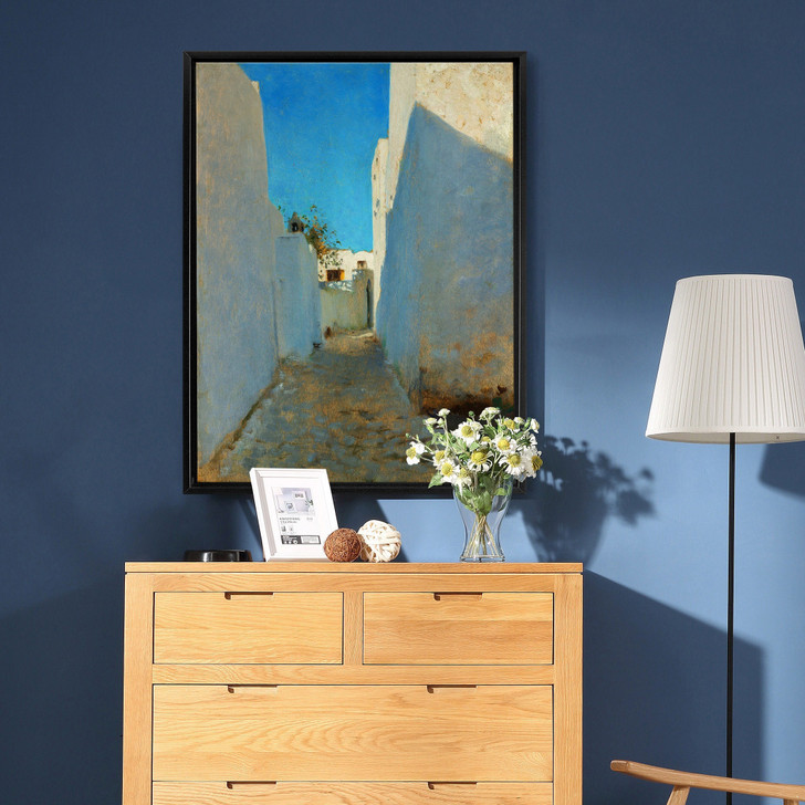 John Singer Sargent,A Moroccan Street Scene,large wall art,framed wall art,canvas wall art,large canvas,M6231