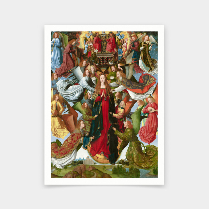 Master of the Saint Lucy Legend,Mary, Queen of Heaven,art prints,Vintage art,canvas wall art,famous art prints,V6398