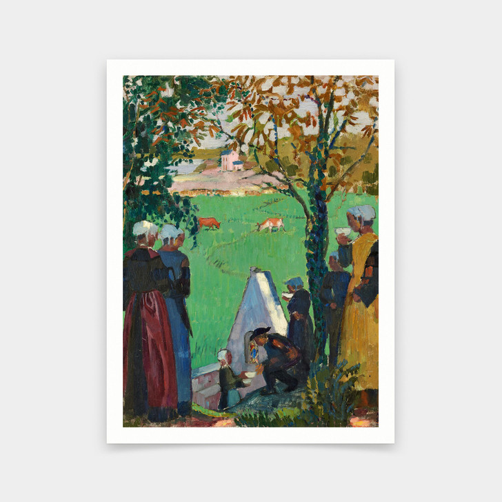 Maurice Denis,Sacred Spring at Guidel,art prints,Vintage art,canvas wall art,famous art prints,V6401