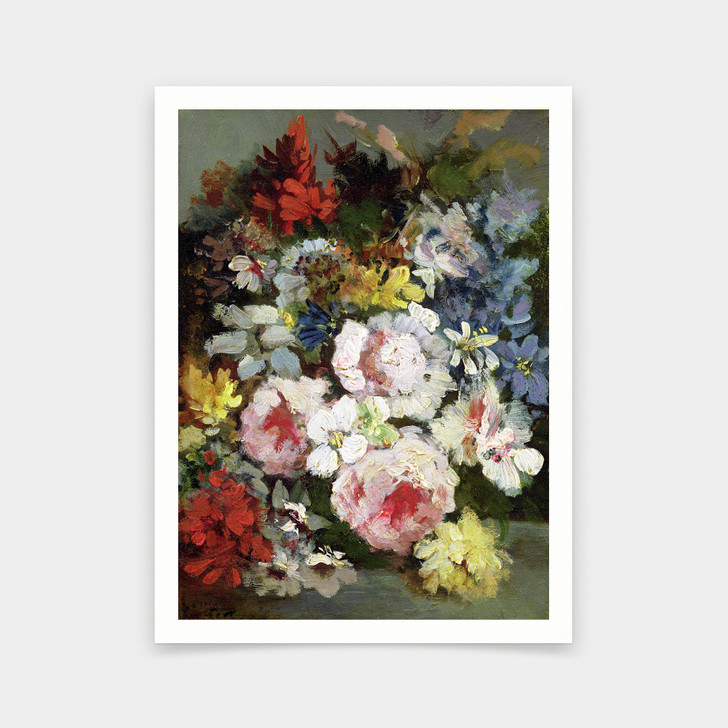 Narcisse Virgile Diaz De La Pena,Various Flowers,art prints,Vintage art,canvas wall art,famous art prints,V6412