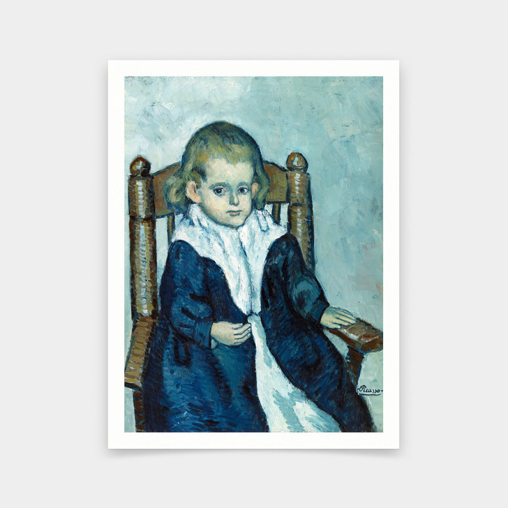 Pablo Picasso,Child Seated in an Armchair,art prints,Vintage art,canvas wall art,famous art prints,V6465