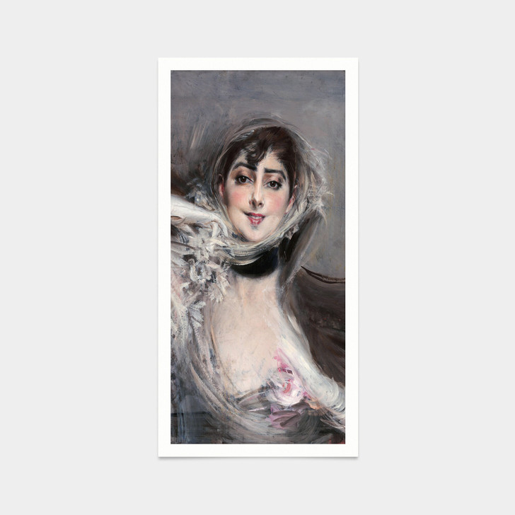 Giovanni Boldini,Gloved woman,art prints,Vintage art,canvas wall art,famous art prints,vertical narrow prints,V7384
