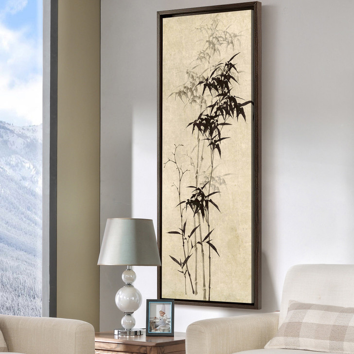 Zheng Banqiao,Chinese Bamboo Art V,Black and White Bamboo canvas,Vertical Narrow Art,large wall art,framed wall art,canvas wall art,M901