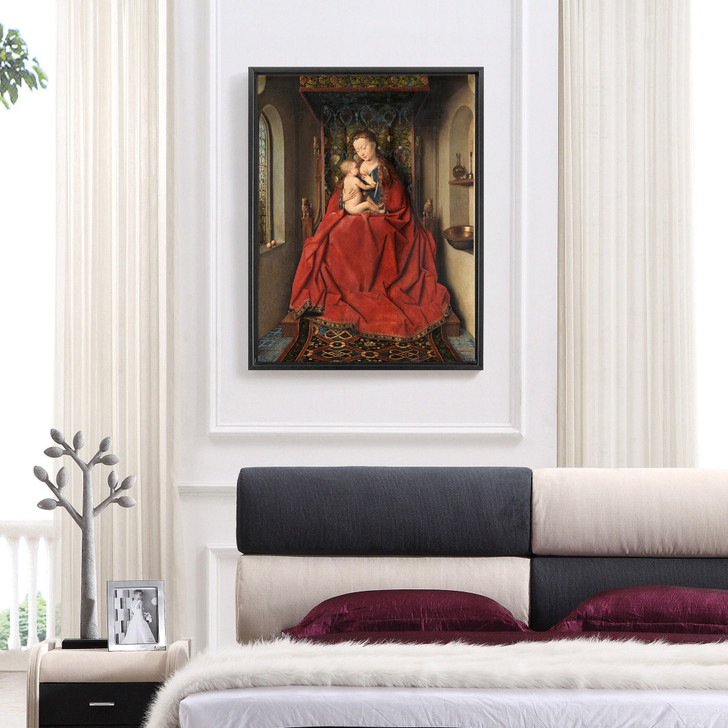 Jan van Eyck,Lucca Virgin,Lucca Madonna,large wall art,framed wall art,canvas wall art,large canvas,M6101