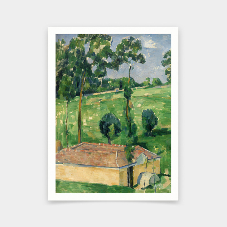 Paul Cezanne,The Spring House,art prints,Vintage art,canvas wall art,famous art prints,V6533