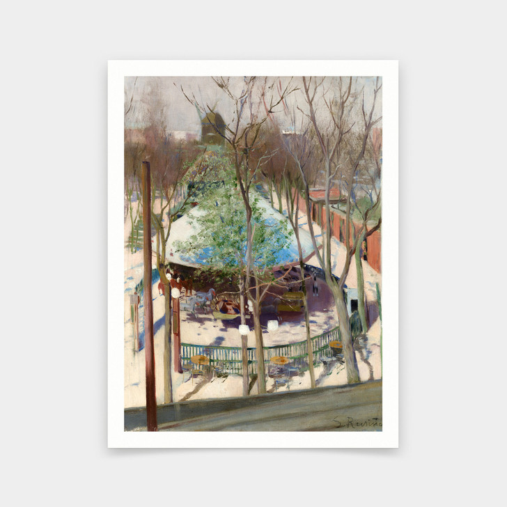 Santiago Rusiñol,Park Moulin de la Galette,art prints,Vintage art,canvas wall art,famous art prints,q660