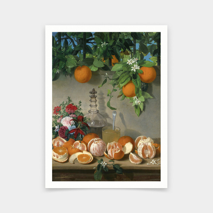 Rafael Romero Barros,Still life of oranges,art prints,Vintage art,canvas wall art,famous art prints,q650
