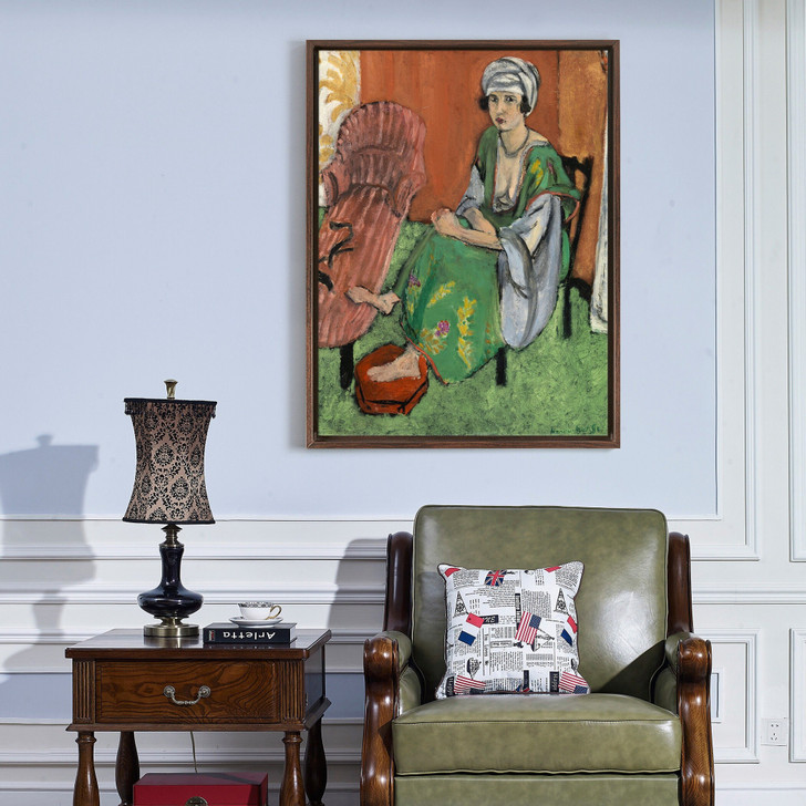 Henri Matisse,The Green Dress 1919,large wall art,framed wall art,canvas wall art,large canvas,M5986