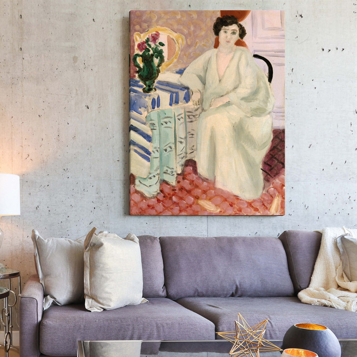 Henri Matisse,Interior with Seated Figure 1920,large wall art,framed wall art,canvas wall art,large canvas,M5983