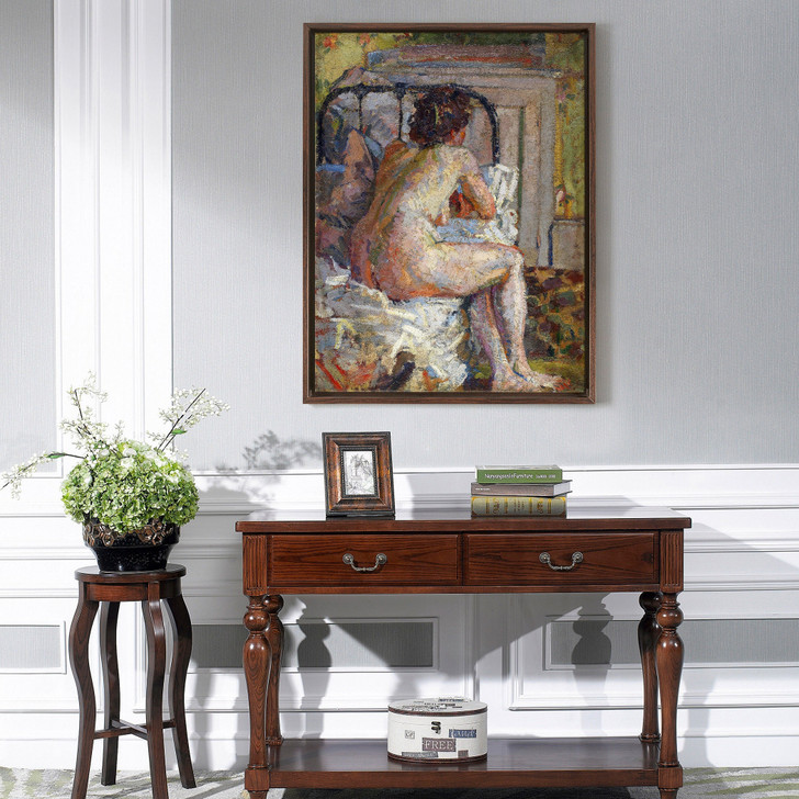 Harold Gilman,Nude On A Bed, C.1914,large wall art,framed wall art,canvas wall art,large canvas,M5936