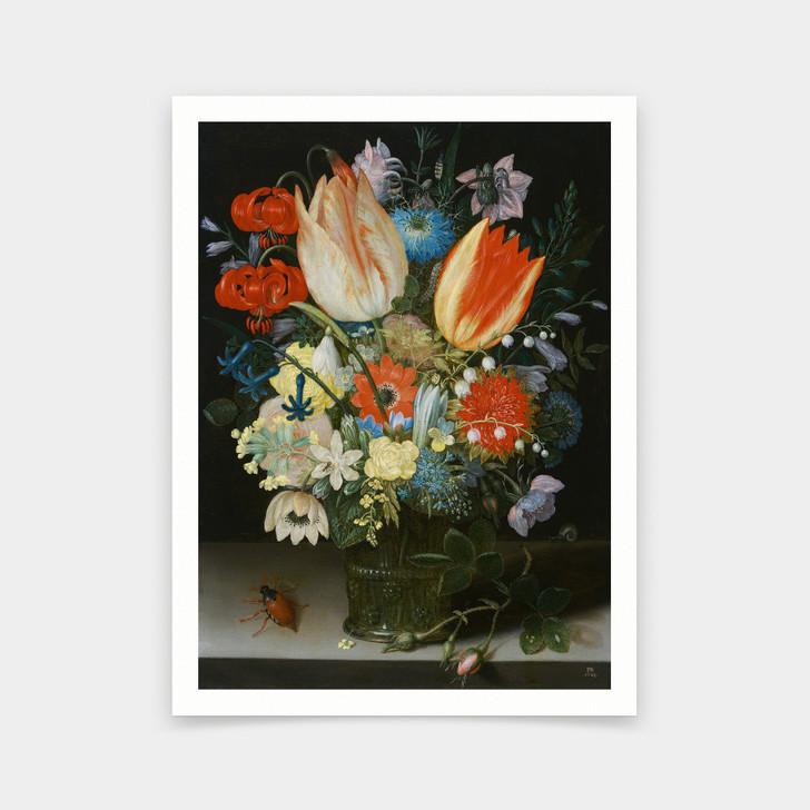 Peter Binoit,Still Life with Tulips,art prints,Vintage art,canvas wall art,famous art prints,V6570