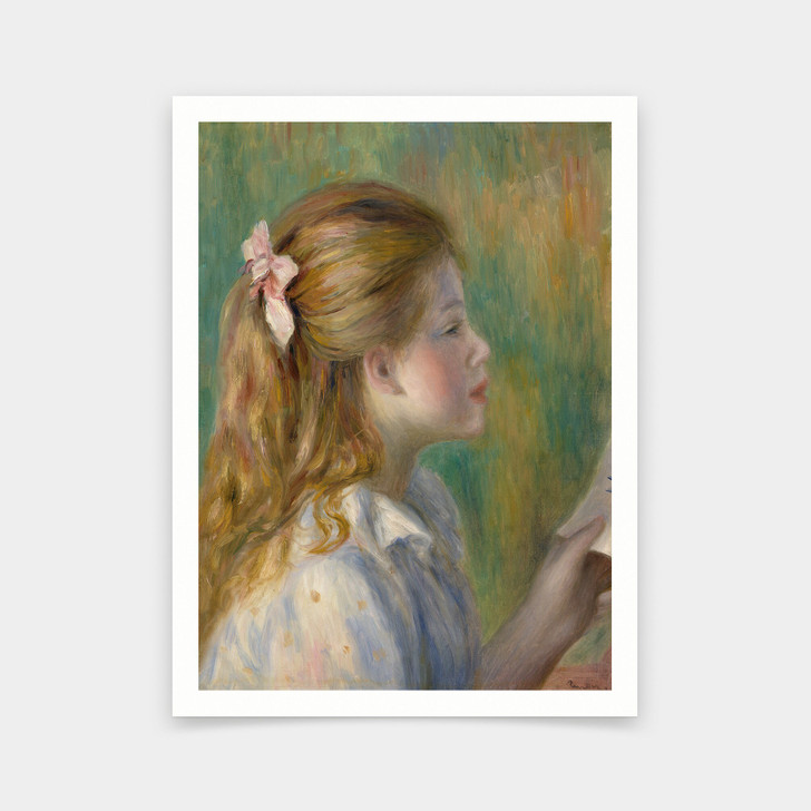 Pierre Auguste Renoir,Reading girl,art prints,Vintage art,canvas wall art,famous art prints,V6612