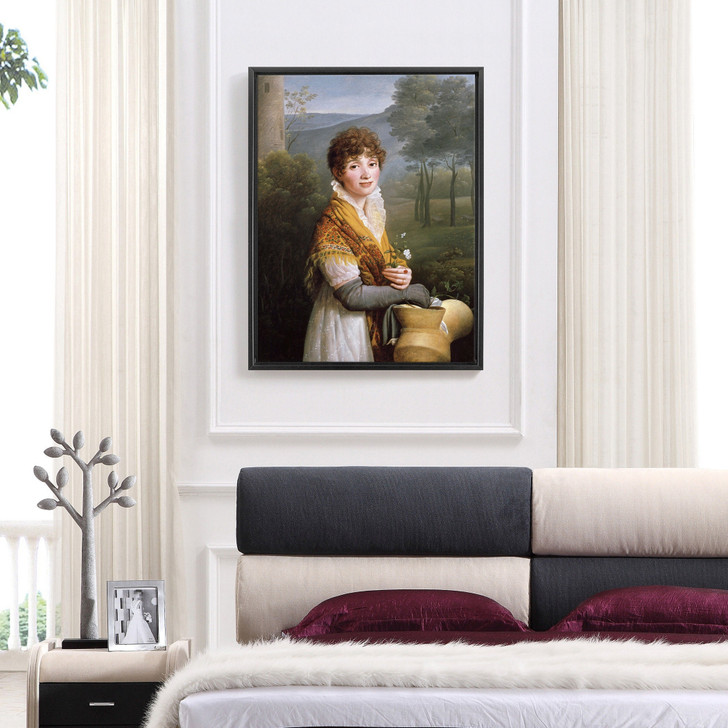 Gioacchino Giuseppe Serangeli,Portrait Of A Young Woman,large wall art,framed wall art,canvas wall art,large canvas,M5850