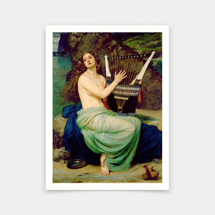 Sir Edward John Poynter,The Siren,art prints,Vintage art,canvas wall art,famous art prints,V6741