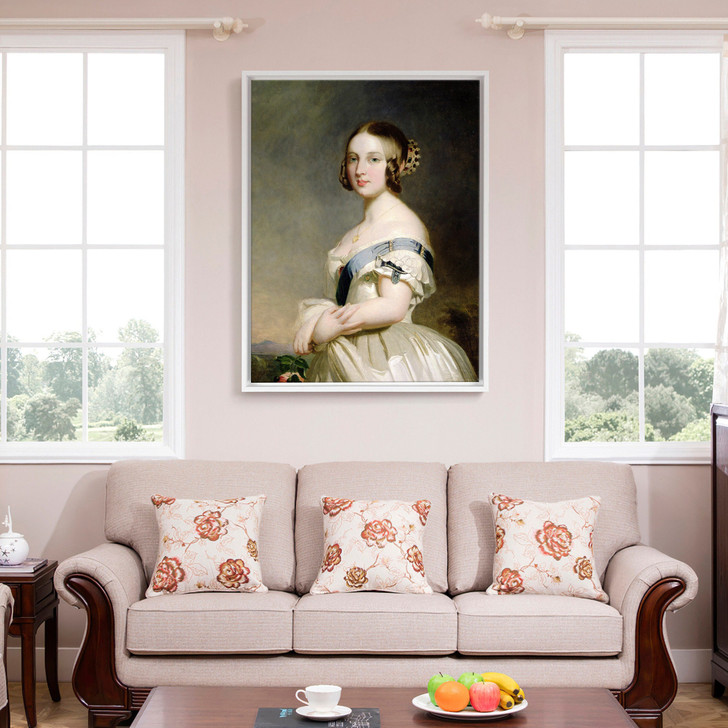 Franz Xavier Winterhalter,Queen Victoria,large wall art,framed wall art,canvas wall art,large canvas,M5738