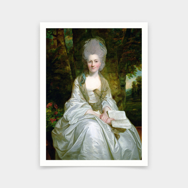 Sir Joshua Reynolds,A Portrait Of Dorothy Vaughan, Countess Of Lisburne,art prints,Vintage art,canvas wall art,famous art prints,V6755