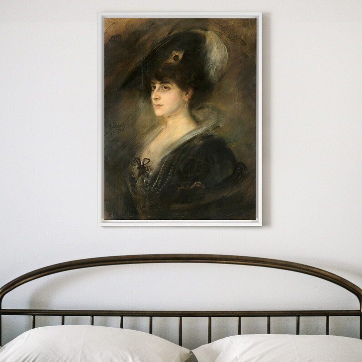 Franz von Lenbach,Portrait of Lolo Lenbach,female portrait sketch,large wall art,framed wall art,canvas wall art,large canvas,M5729
