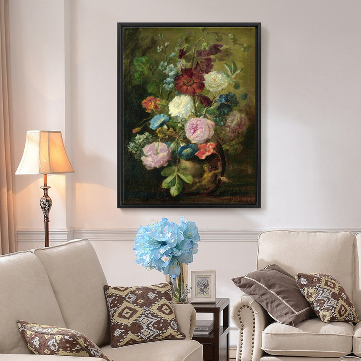 Follower of Jan van Huysum,Vase of Flowers,large wall art,framed wall art,canvas wall art,large canvas,M5689