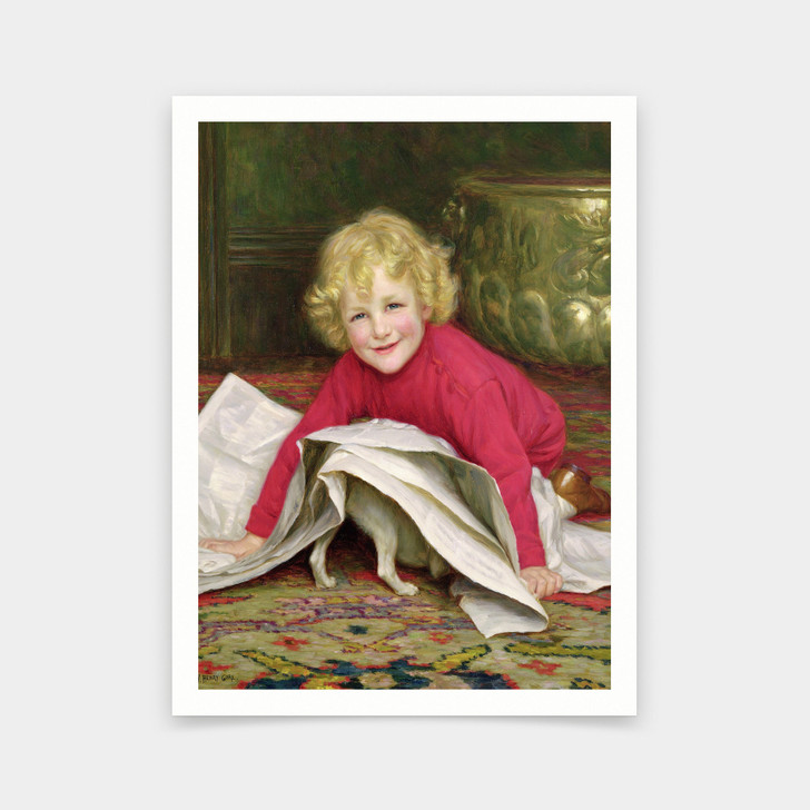 William Henry Gore,Playmates,art prints,Vintage art,canvas wall art,famous art prints,V6878