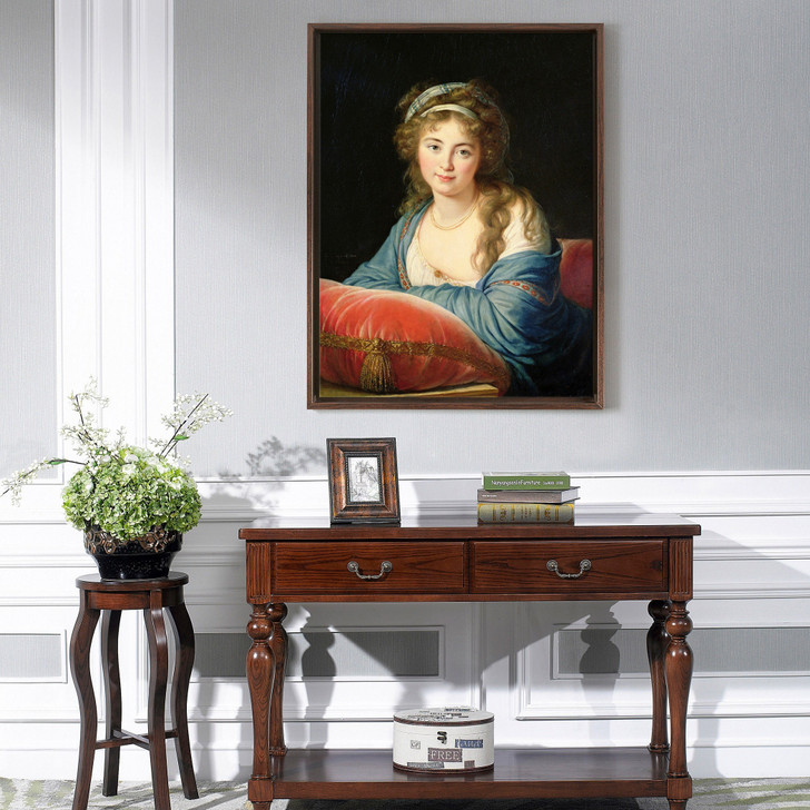 Elisabeth Louise Vigee-Lebrun,The Countess Catherine Vassilievna Skavronskaia,large wall art,framed wall art,canvas wall,large canvas,M5610