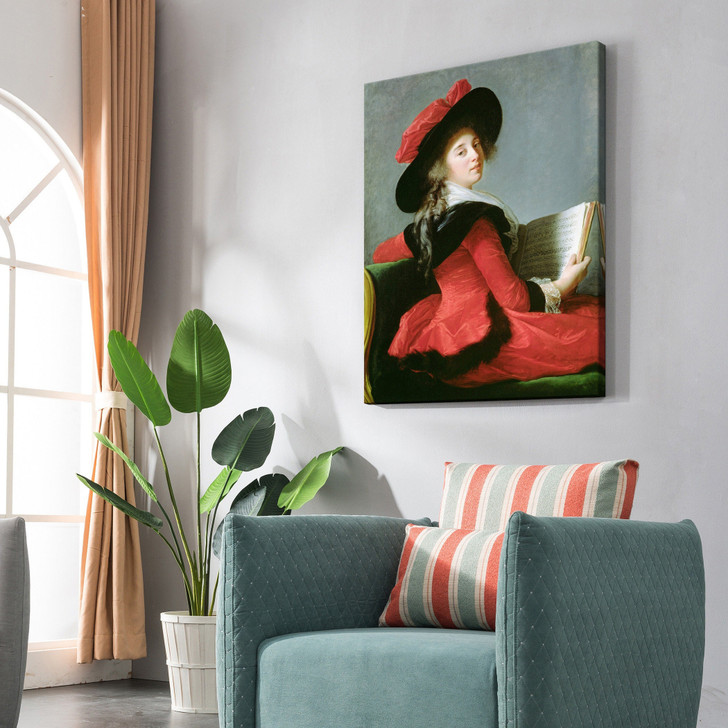 Elisabeth Louise Vigee-Lebrun,La Baronne De Crussol,large wall art,framed wall art,canvas wall art,large canvas,M5604