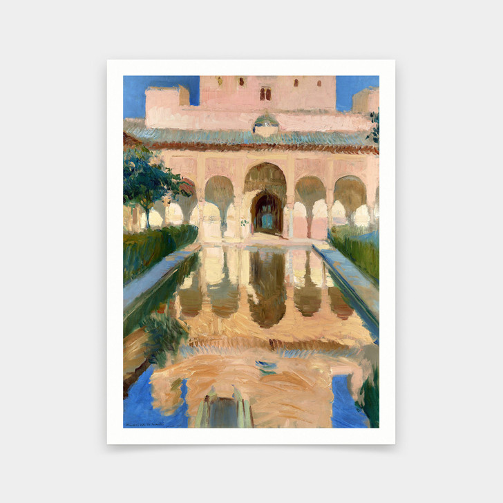 Joaquín Sorolla,Hall of the Ambassadors, Alhambra, Granada,art prints,Vintage art,canvas wall art,famous art prints,q520