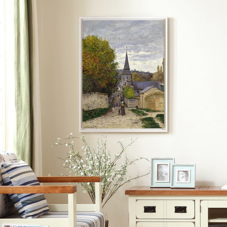 Claude Monet,Street in Sainte Adresse,large wall art,framed wall art,canvas wall art,large canvas,M5511