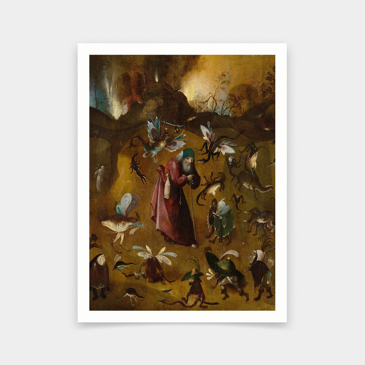 Hieronymus Bosch,The Temptation of Saint Anthony,Lanschot,art prints,Vintage art,canvas wall art,famous art prints,q505