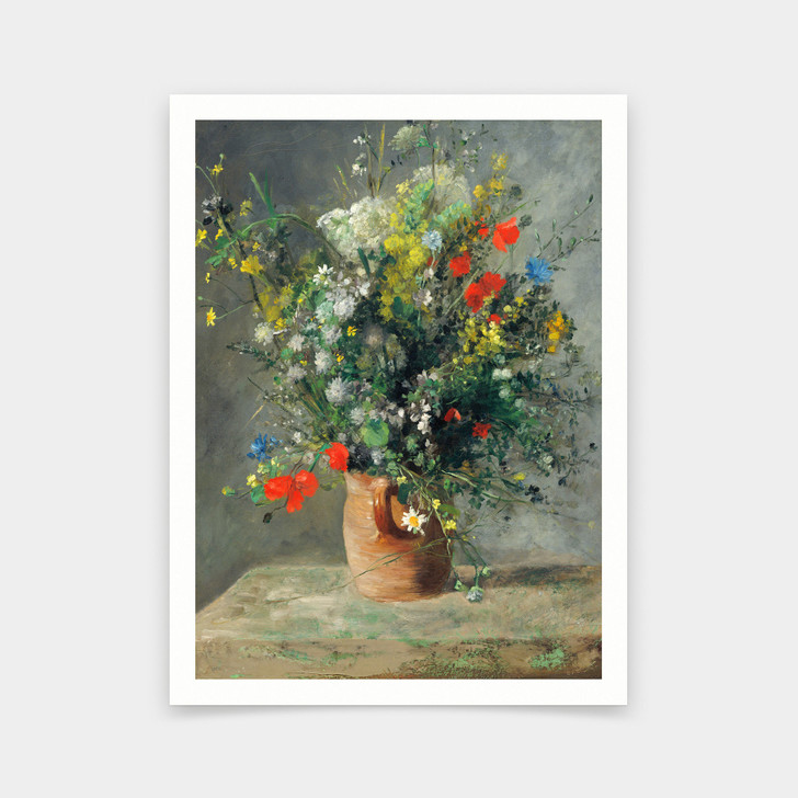 Auguste Renoir,Flowers in a Vase,art prints,Vintage art,canvas wall art,famous art prints,q381