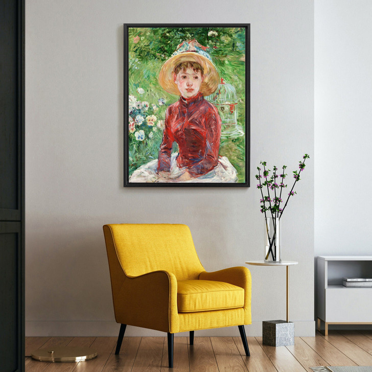 Berthe Morisot,Young Girl on the Grass, Mlle Isabelle Lambert,large wall art,framed wall art,canvas wall art,large canvas,M5421