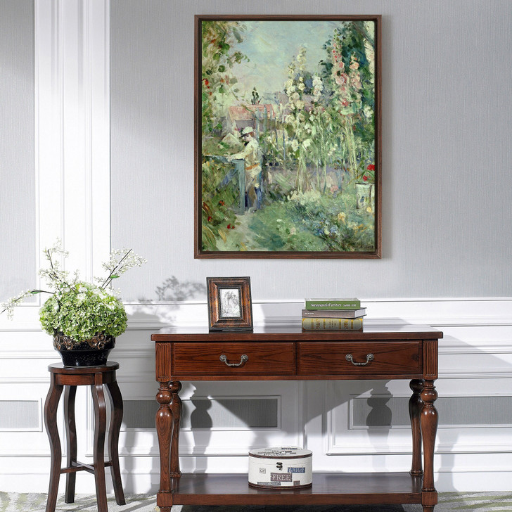 Berthe Morisot,Young Boy in the Hollyhocks,large wall art,framed wall art,canvas wall art,large canvas,M5419