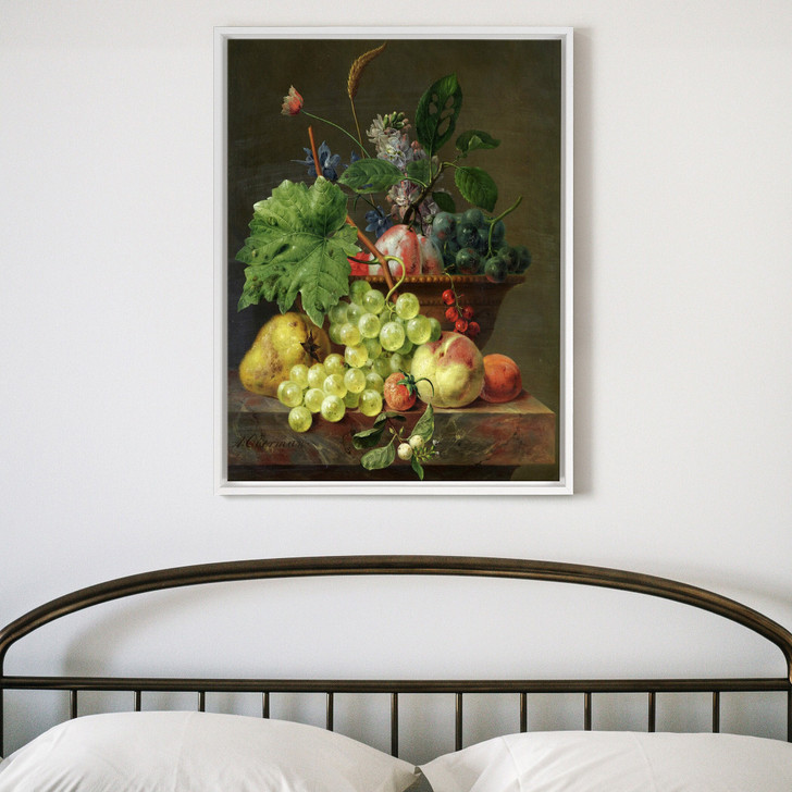 Anthony Oberman,Still Life with Fruit in a Terracotta Dish,large wall art,framed wall art,canvas wall art,large canvas,M5336