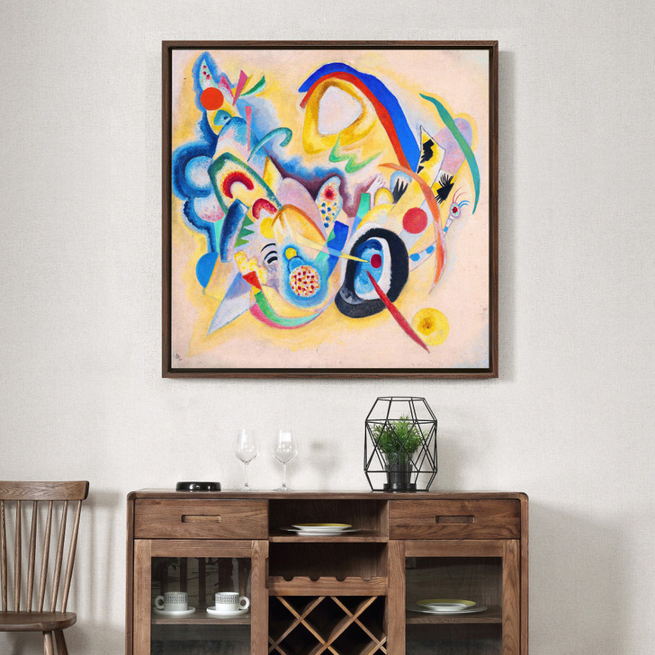 Wassily Kandinsky,Composition in yellow,Abstract art,canvas print,canvas art,canvas wall art,large wall art,framed wall art,p2809