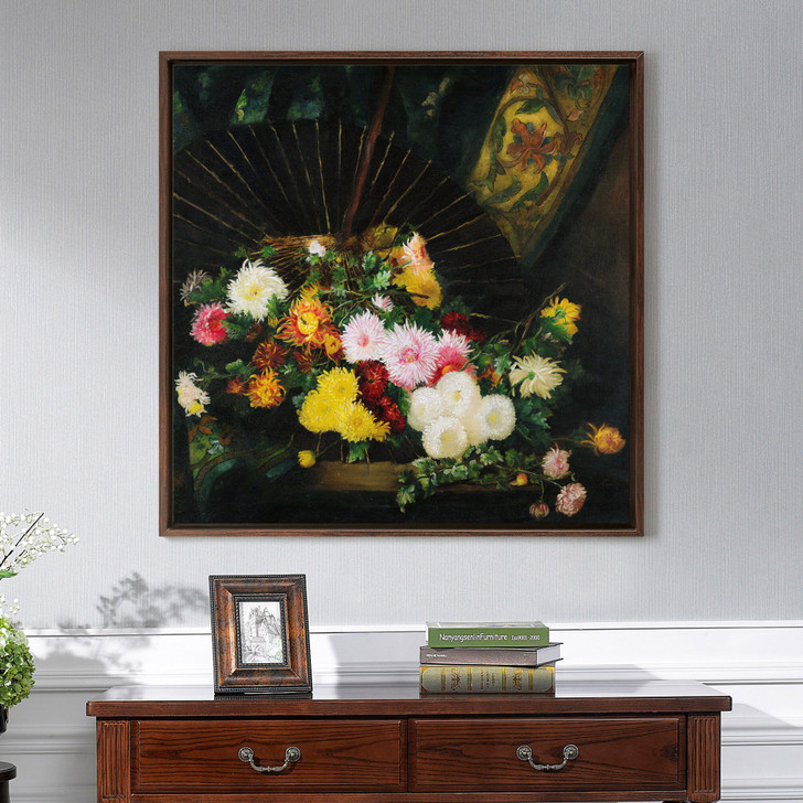 Soren Emil Carlsen,Chrysanthemums and Paraso,canvas print,canvas art,canvas wall art,large wall art,framed wall art,p2781