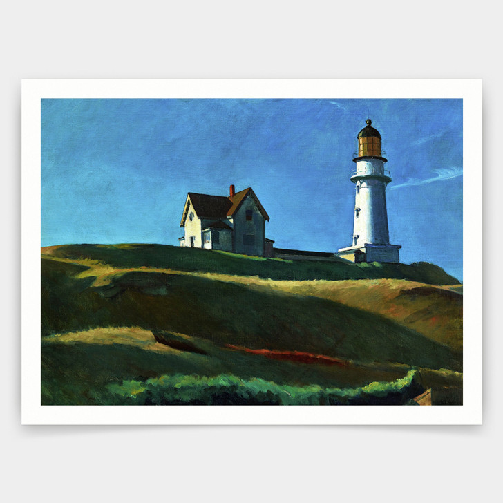 Edward Hopper,The Lighthouse Hill,art prints,Vintage art,canvas wall art,famous art prints,V3589
