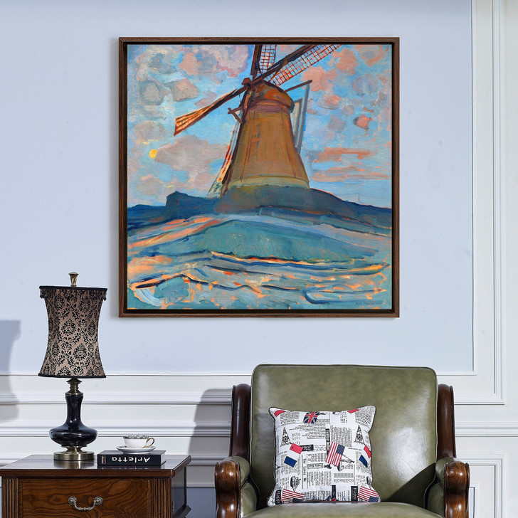 Piet Mondrian,Windmill,canvas print,canvas art,canvas wall art,large wall art,framed wall art,p2767