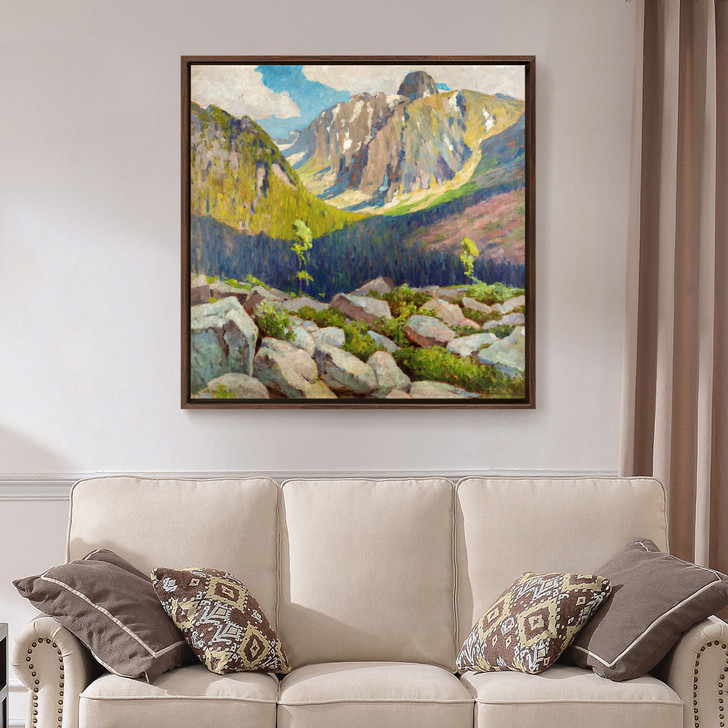 Lajos Csordak,Lomnicky peak,Mountain forest scenery,canvas print,canvas art,canvas wall art,large wall art,framed wall art,p2733