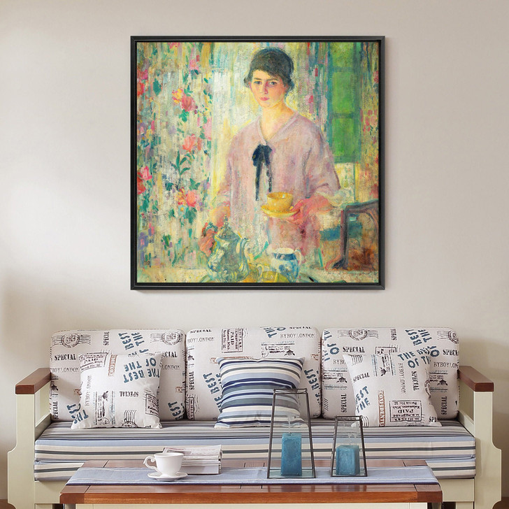 Karl Anderson,Morning,A woman preparing for breakfast,canvas print,canvas art,canvas wall art,large wall art,framed wall art,p2730