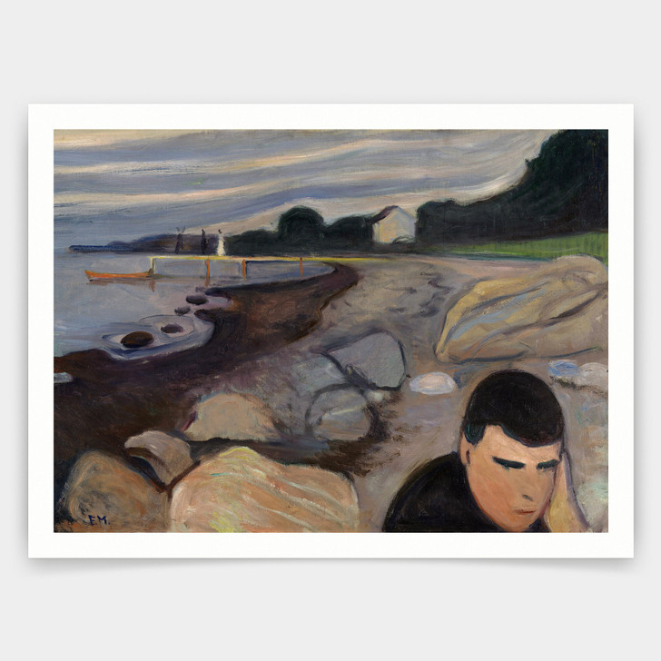 Edvard Munch,Melancholy,art prints,Vintage art,canvas wall art,famous art prints,V3570