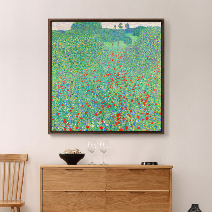 Gustav Klimt,Blooming Poppy,Apple tree orchard,canvas print,canvas art,canvas wall art,large wall art,framed wall art,p2698