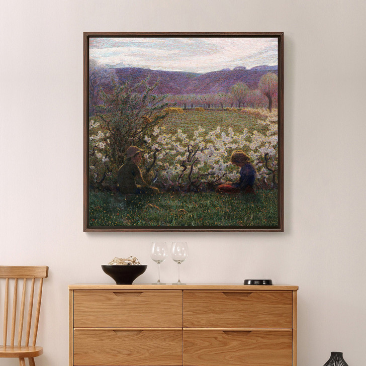 Giuseppe Pellizza da Volpedo, Meadow in bloom,canvas print,canvas art,canvas wall art,large wall art,framed wall art,p2691