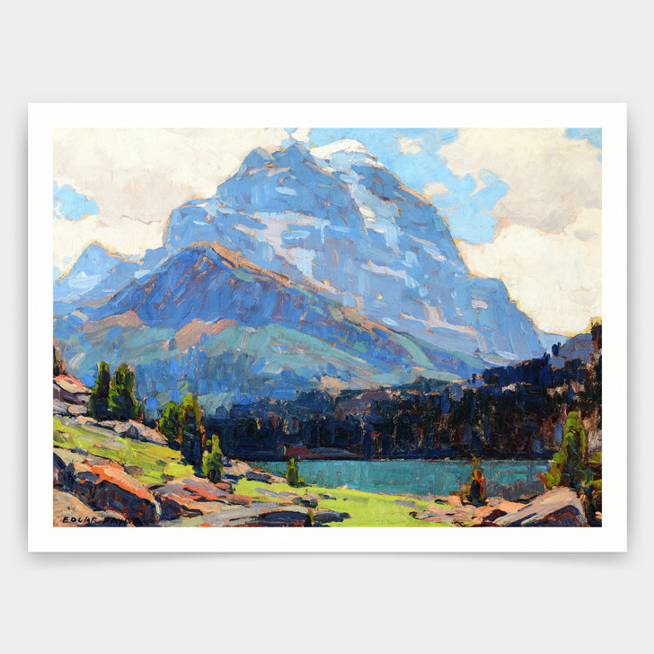 Edgar Payne,Shadowed Peaks,art prints,Vintage art,canvas wall art,famous art prints,V3548