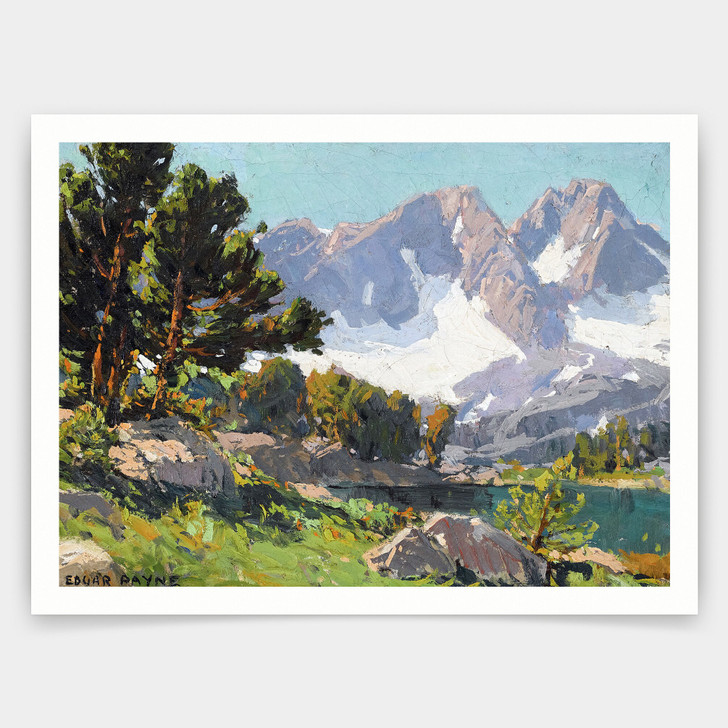 Edgar Payne,Near Summit Lake,art prints,Vintage art,canvas wall art,famous art prints,V3545