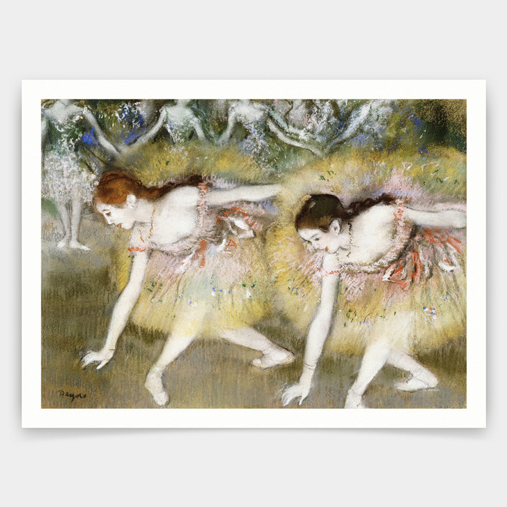 Edgar Degas,Dancers Bending Down,art prints,Vintage art,canvas wall art,famous art prints,V3523