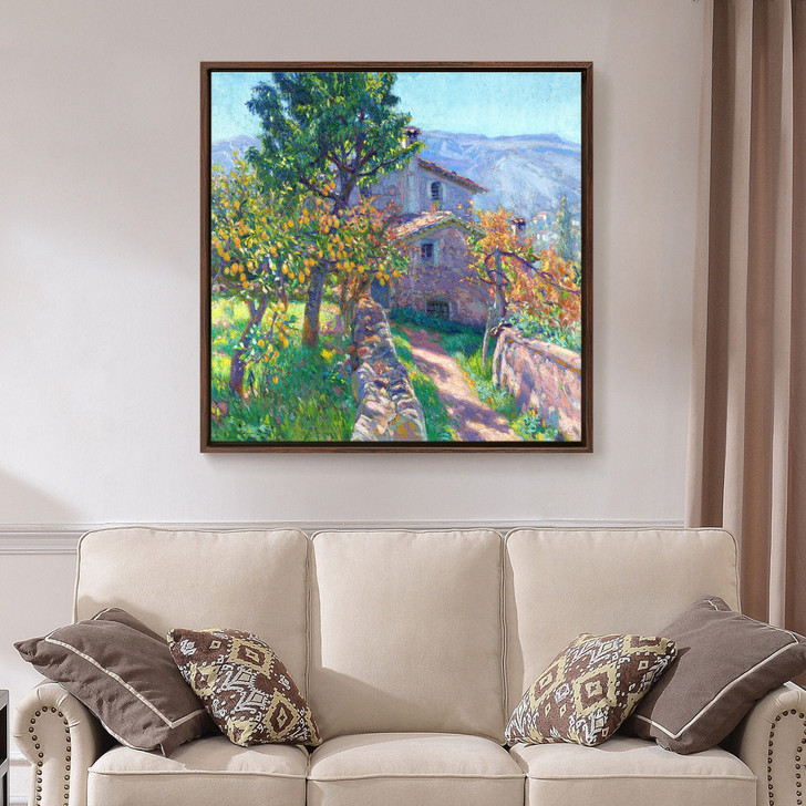 Baldomer Gili i Roig,Mountain hermitage,Farmhouse scenery,canvas print,canvas art,canvas wall art,large wall art,framed wall art,p2614