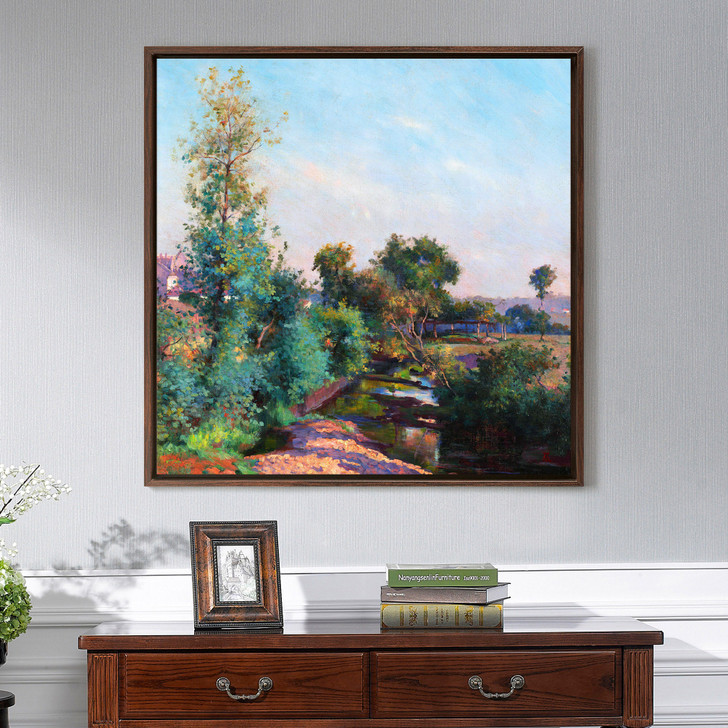 Artur Loureiro,Small river woods scenery,canvas print,canvas art,canvas wall art,large wall art,framed wall art,p2613