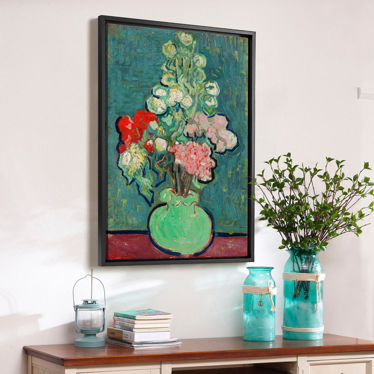 Vincent van Gogh,Vase of Flowers,canvas print,canvas art,canvas wall art,large wall art,framed wall art,p2578